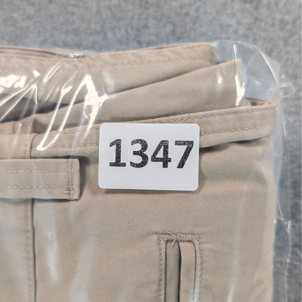 LL Bean Classic Fit Chino Pants Mens 35 Tan Khaki Cotton Flat Front 262548